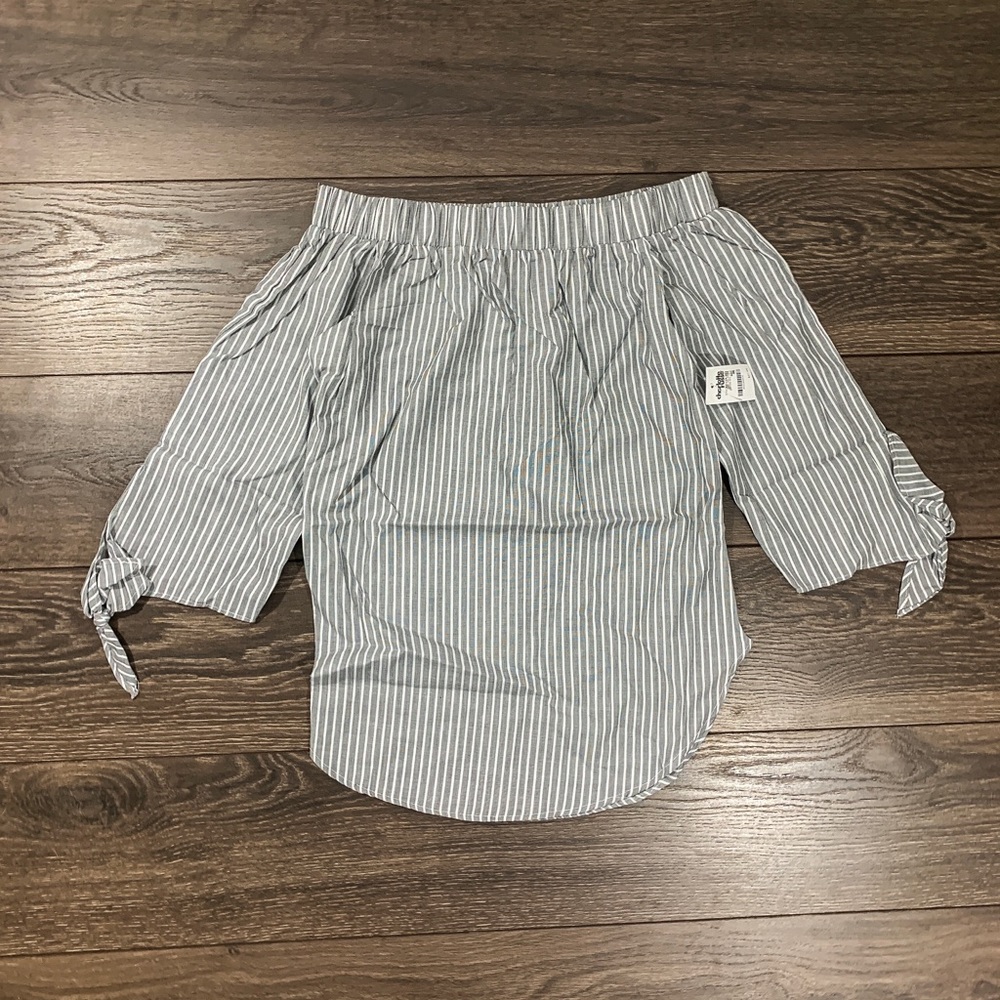 Striped Charlotte Russe Off The Shoulder Top